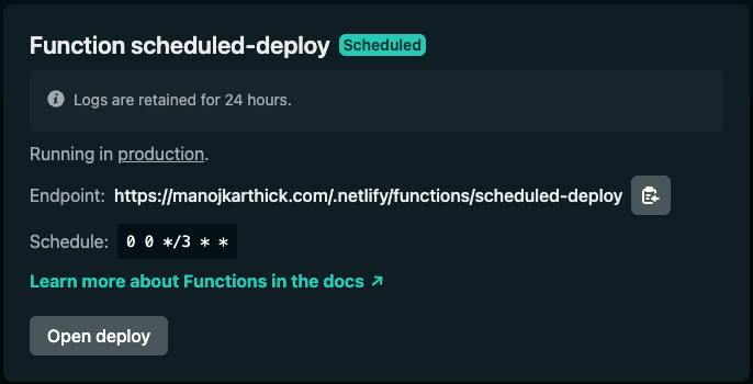 Netlify Scheduled Functions